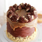 Twix Cake with thick caramel filling