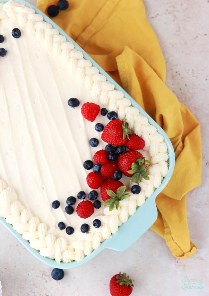 chantilly cake recipe with berries