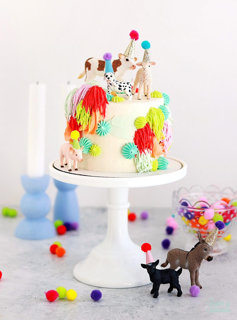 party animal birthday cake tutorial