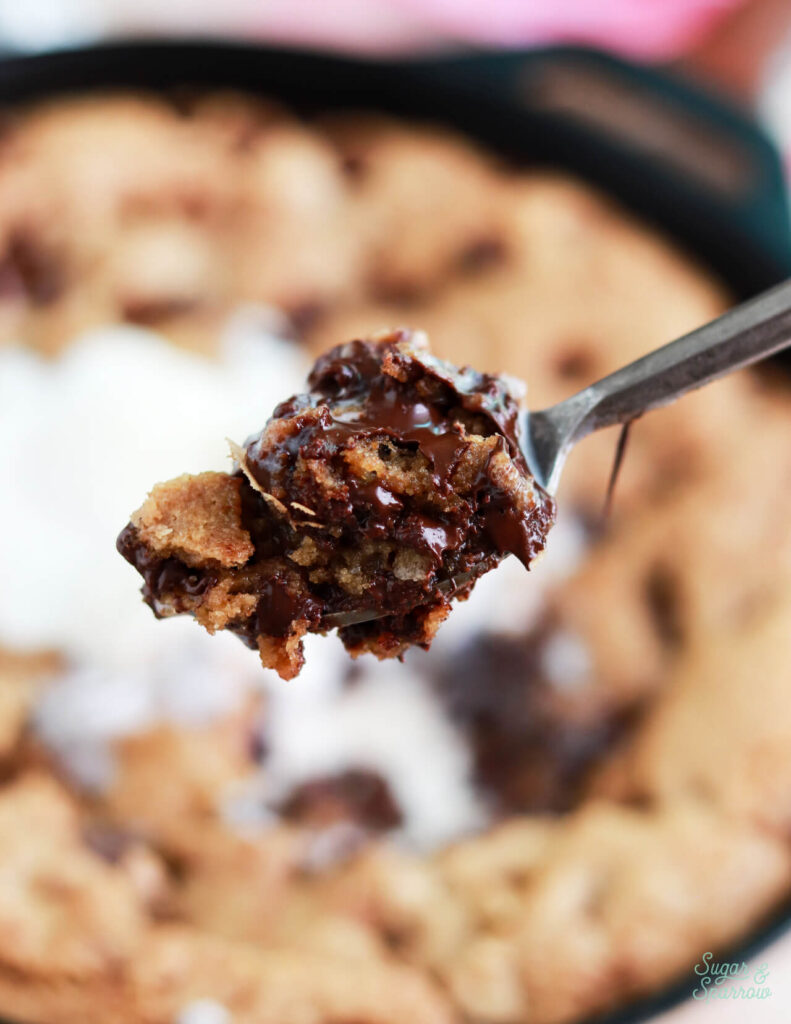 the best chocolate chip skillet cookie recipe