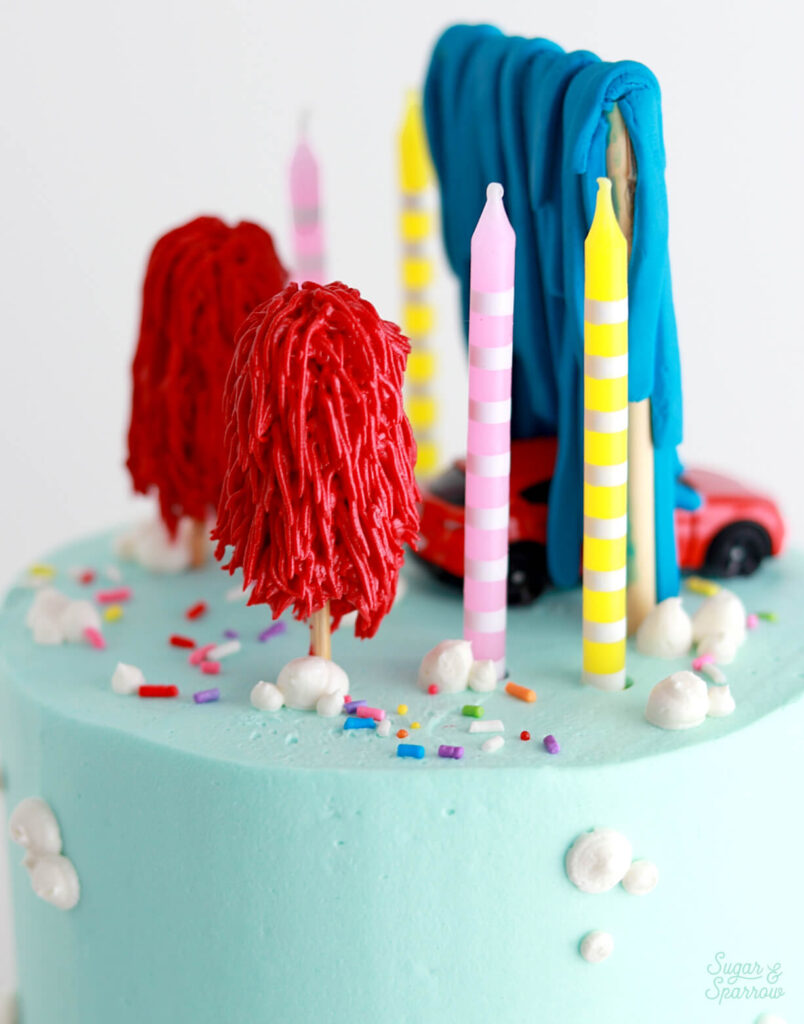 car wash cake for kid birthday