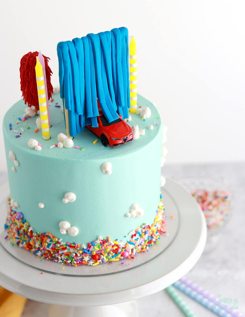 carwash birthday cake