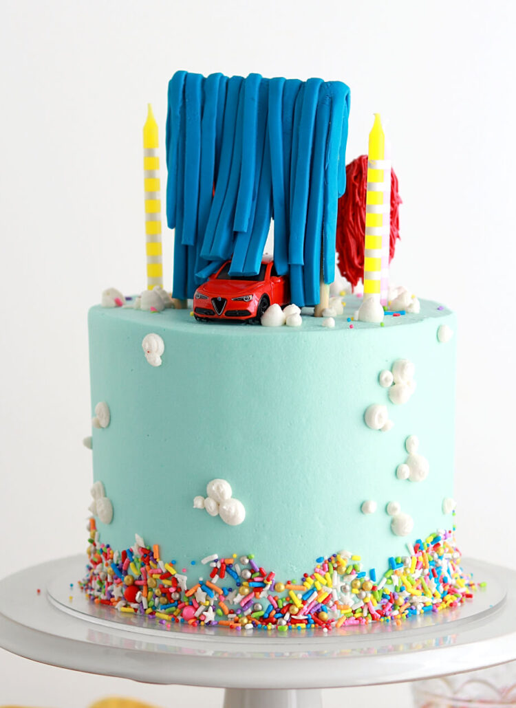 sugar and sparrow car wash cake