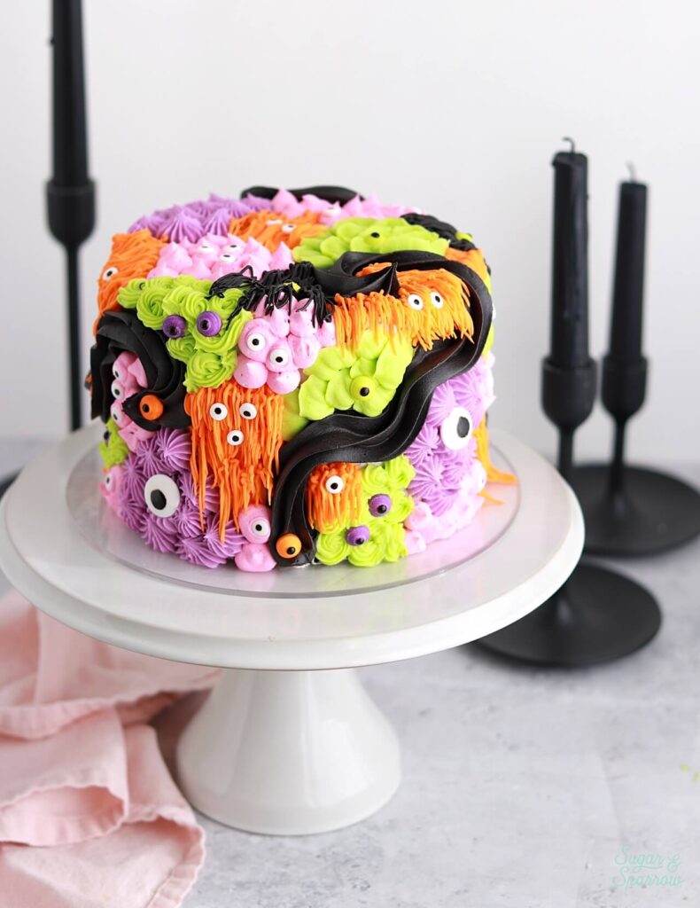 halloween cake ideas by sugar and sparrow