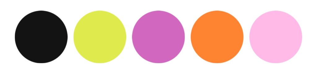 halloween color palette by sugar and sparrow