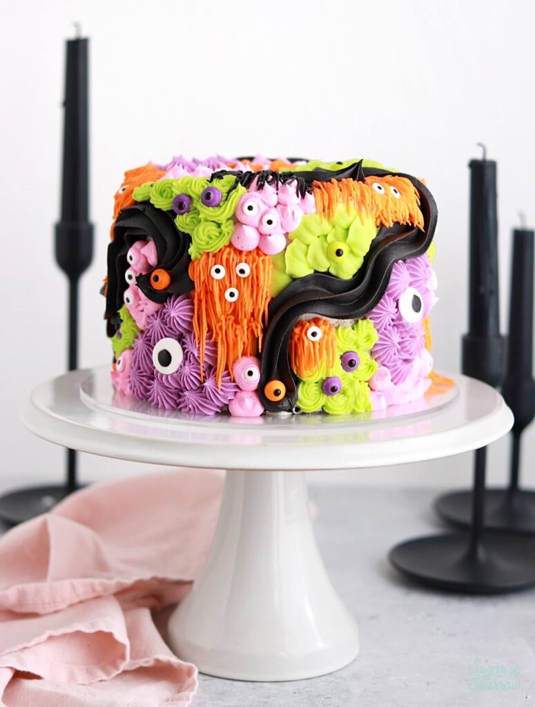 halloween monster cake tutorial
