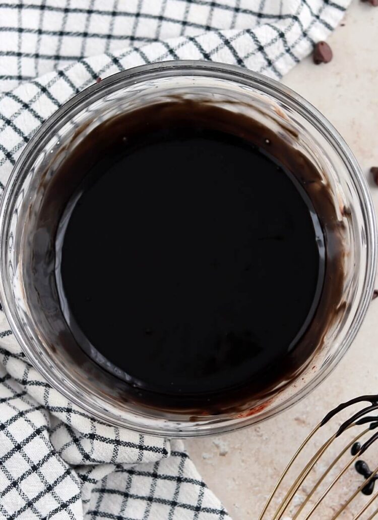 black chocolate ganache recipe by sugar and sparrow
