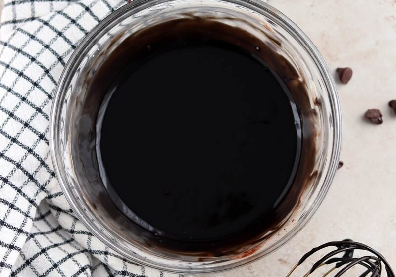 black chocolate ganache recipe by sugar and sparrow