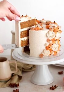 fall cake: pumpkin chai cake recipe