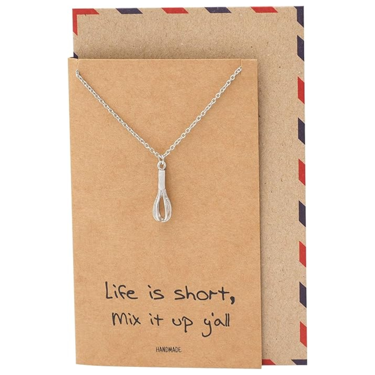 Whisk necklace gift for bakers