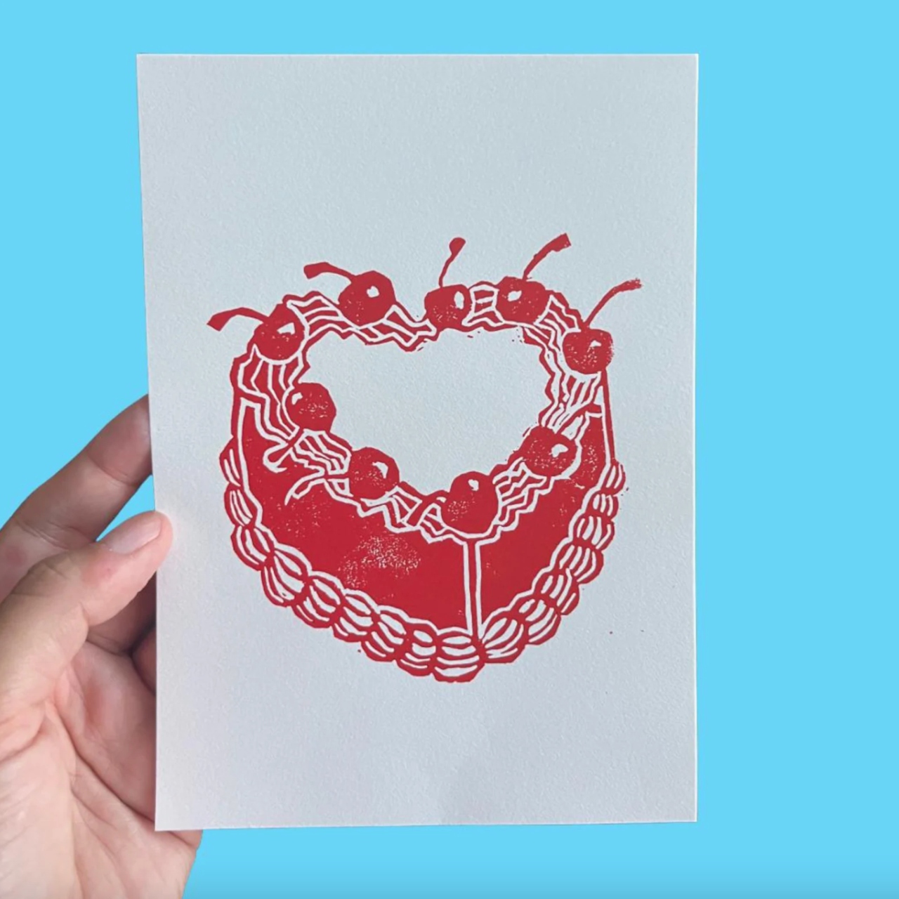 Cake block art print
