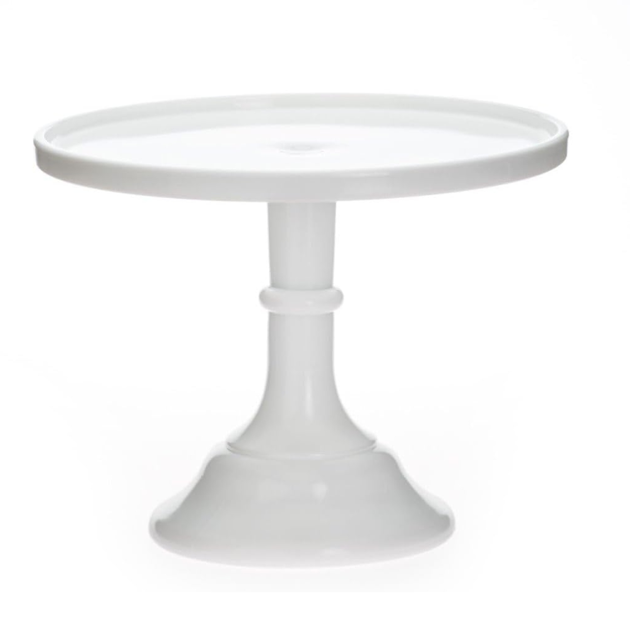 white mosser glass cake stand