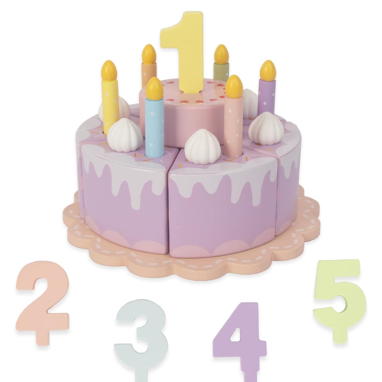 wooden cake toy for kids