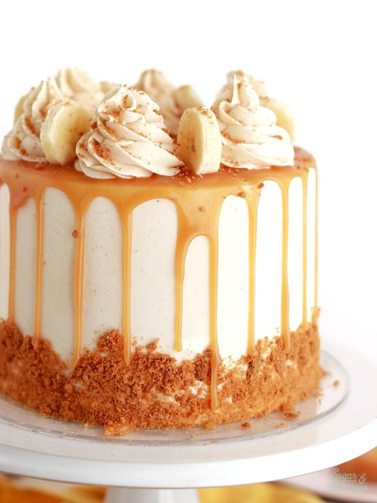 brown butter banana cake with salted caramel recipe