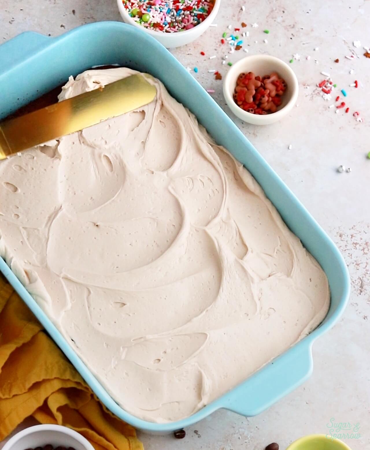 coffee buttercream recipe by sugar and sparrow