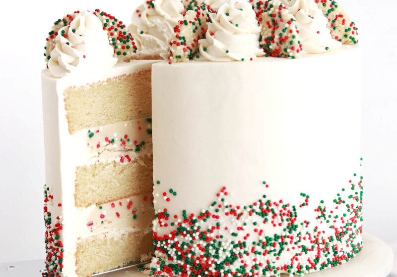 christmas sugar cookie dough cake recipe