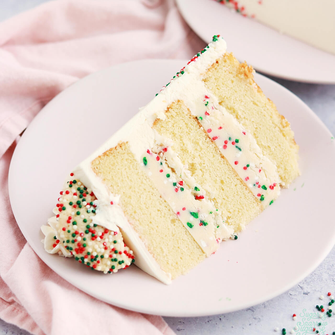 Christmas Sugar Cookie Dough Cake