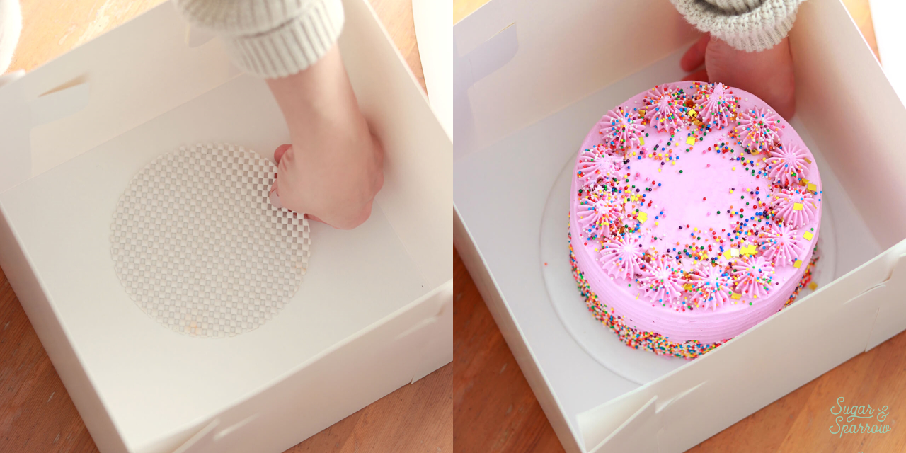 how to package a cake for delivery