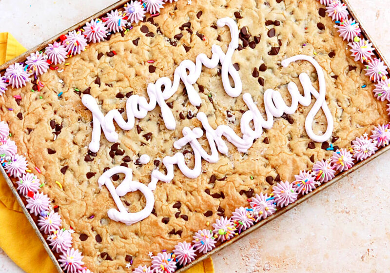 easy cookie cake for birthday