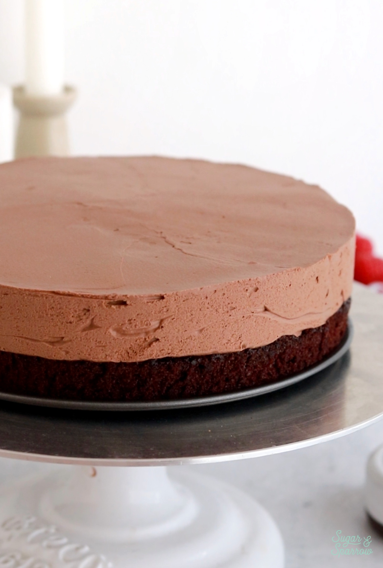 chocolate mousse cake layer