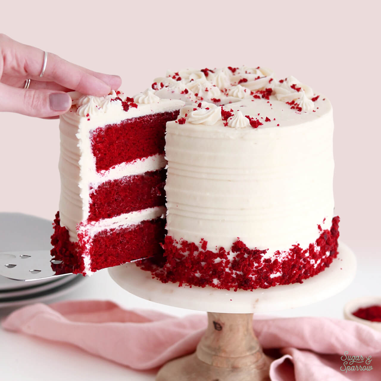 red velvet layer cake recipe for valentines day