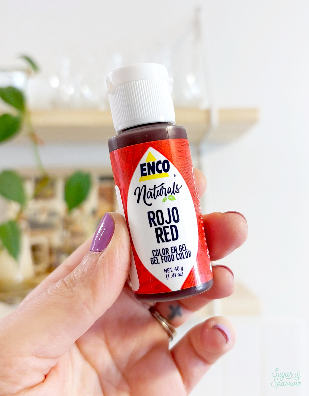 Natural red food color gel