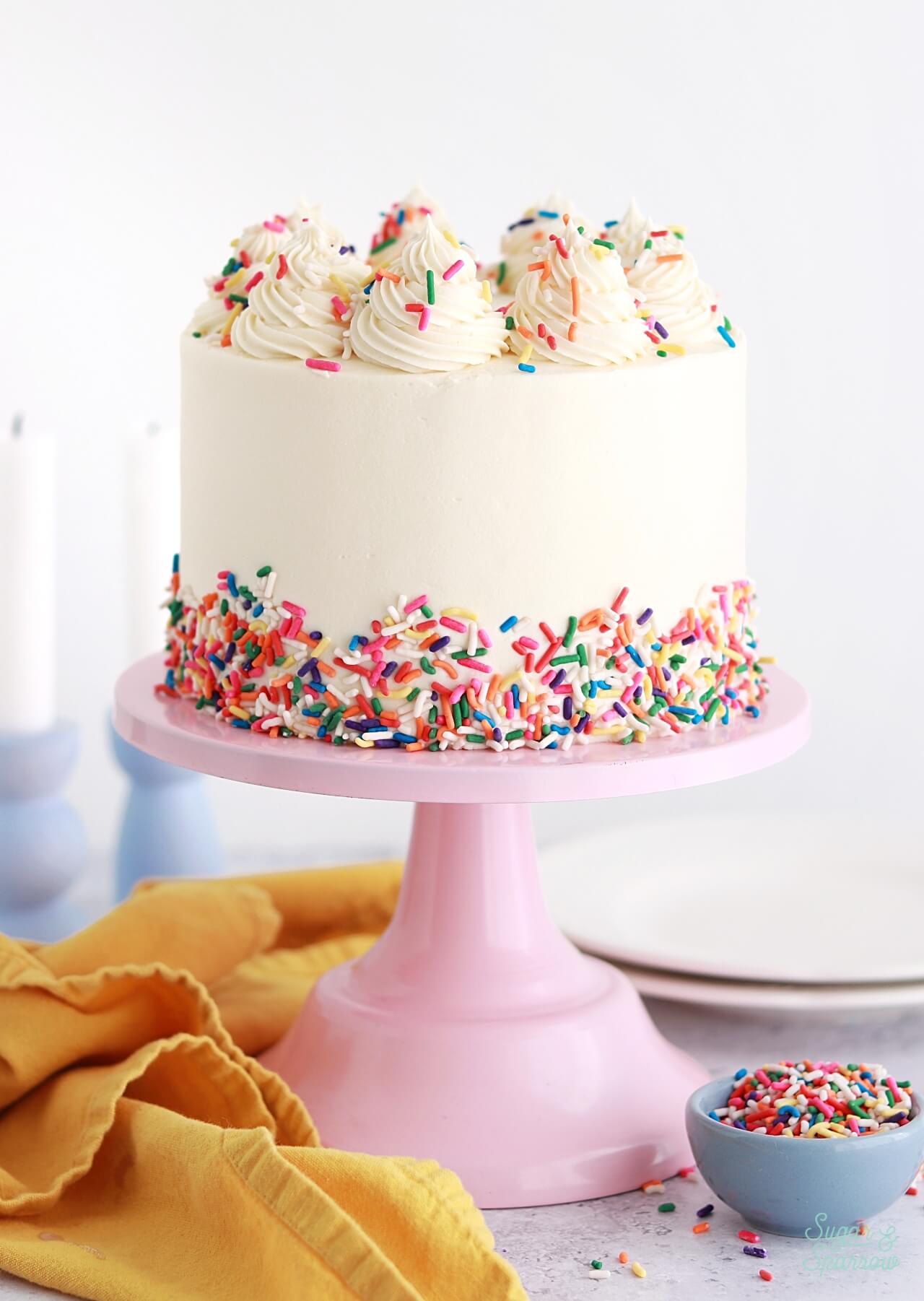 eggless vanilla cake recipe by sugar and sparrow