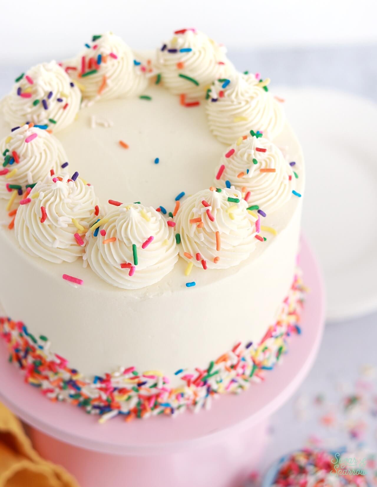 egg free vanilla cake recipe with vanilla buttercream