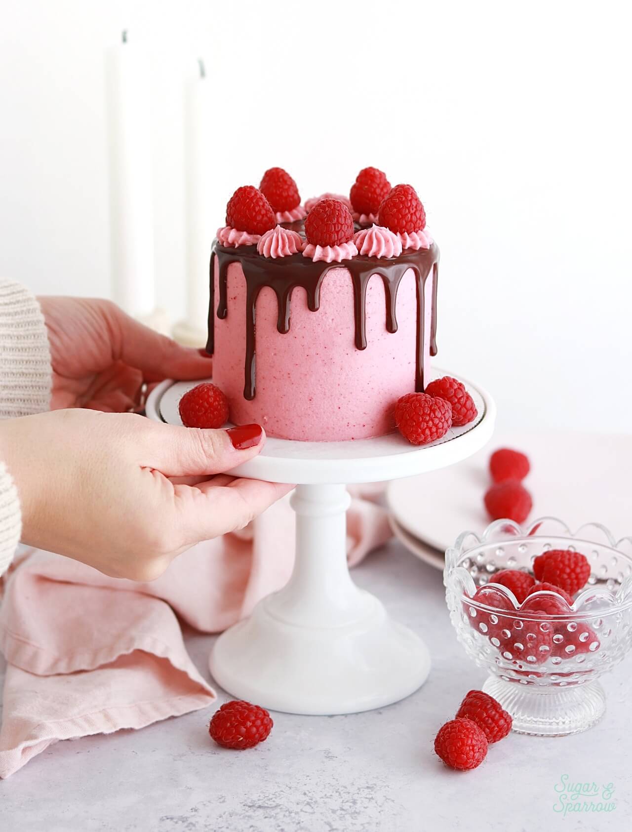 small batch raspberry chocolate cake recipe