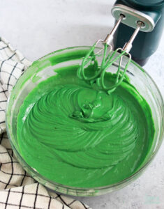 green velvet cake batter