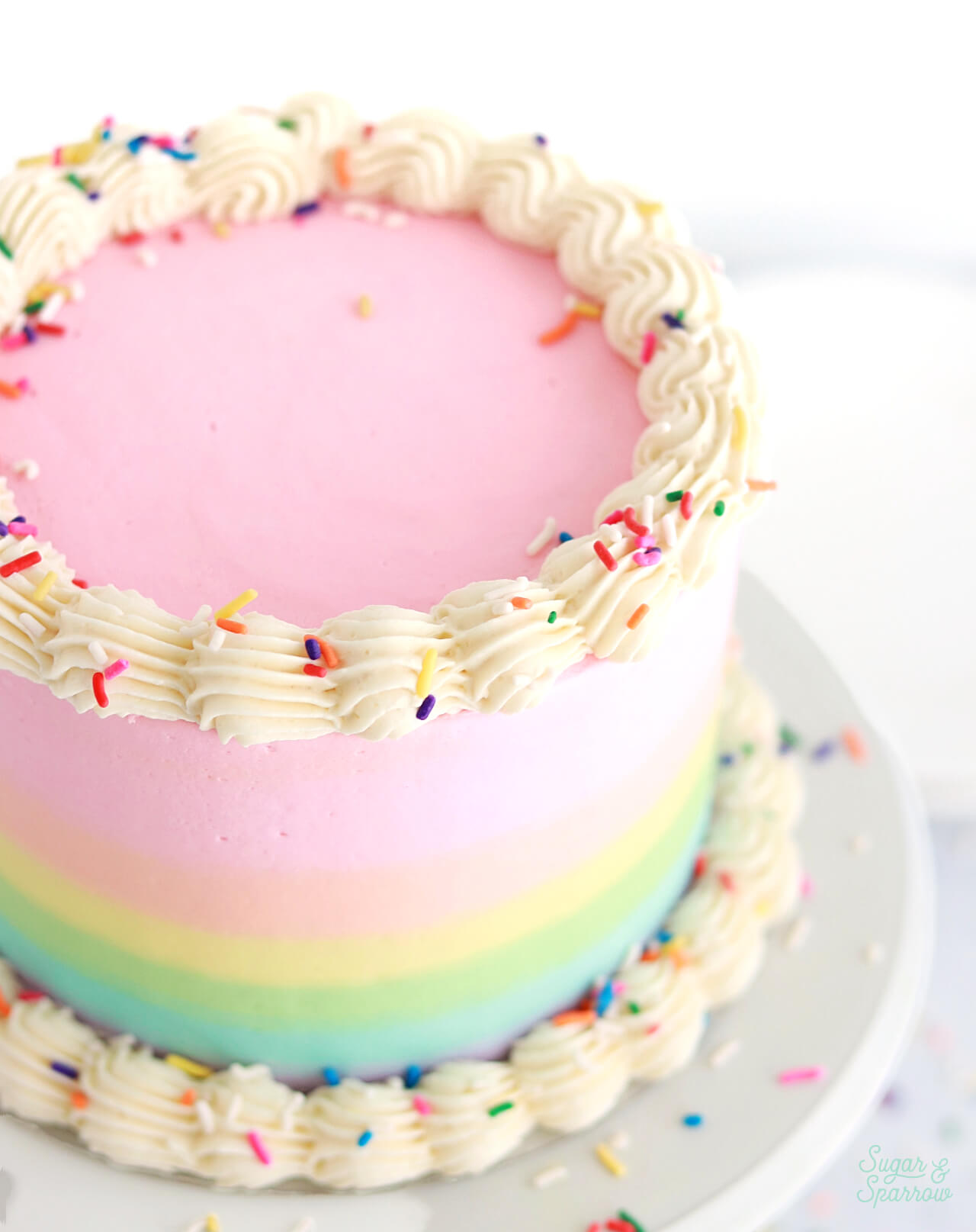 rainbow buttercream tutorial