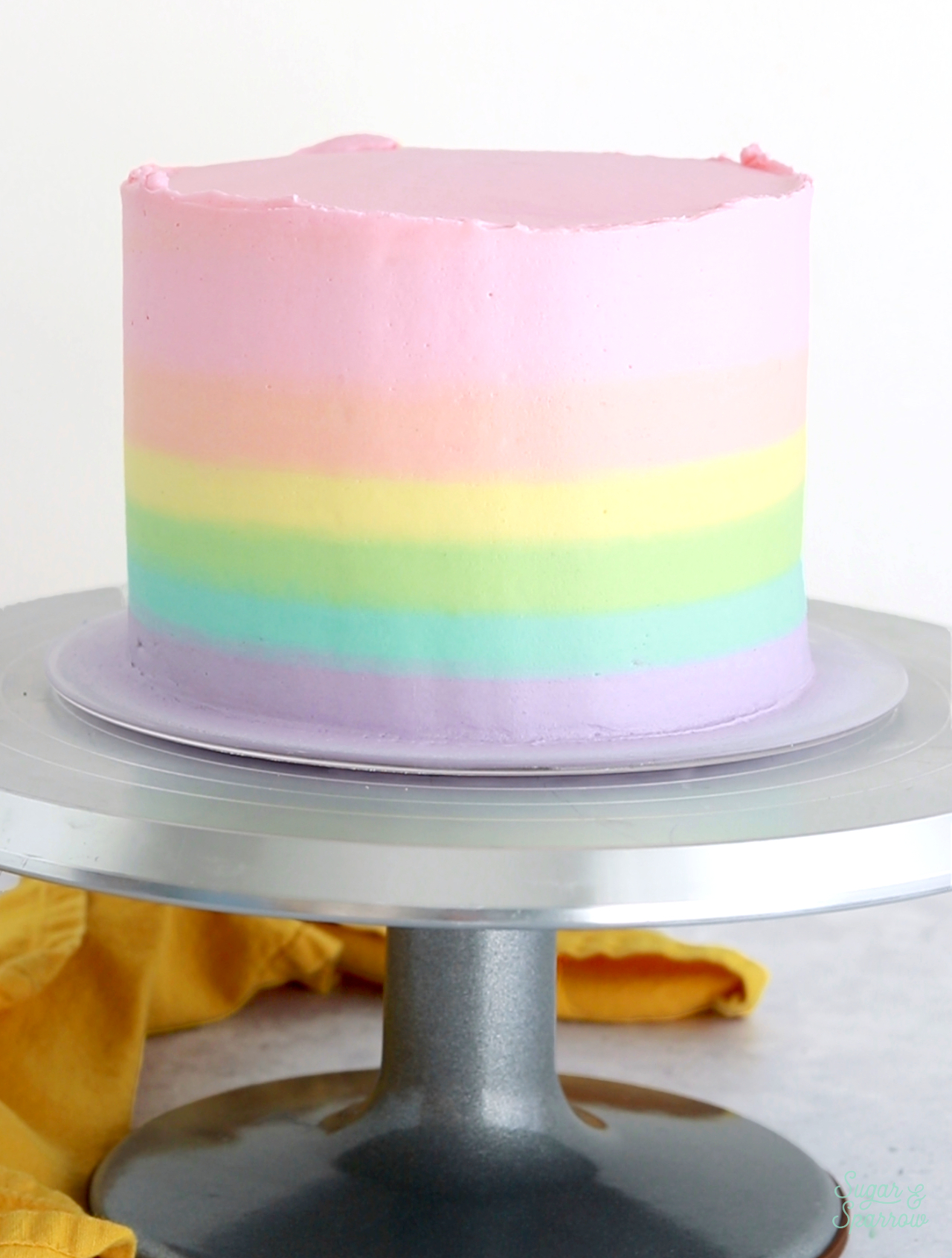 rainbow cake tutorial