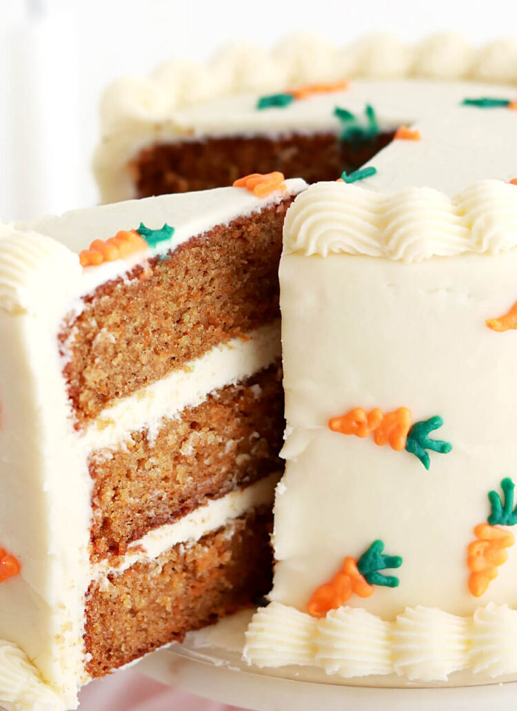 carrot cake recipe by sugar and sparrow