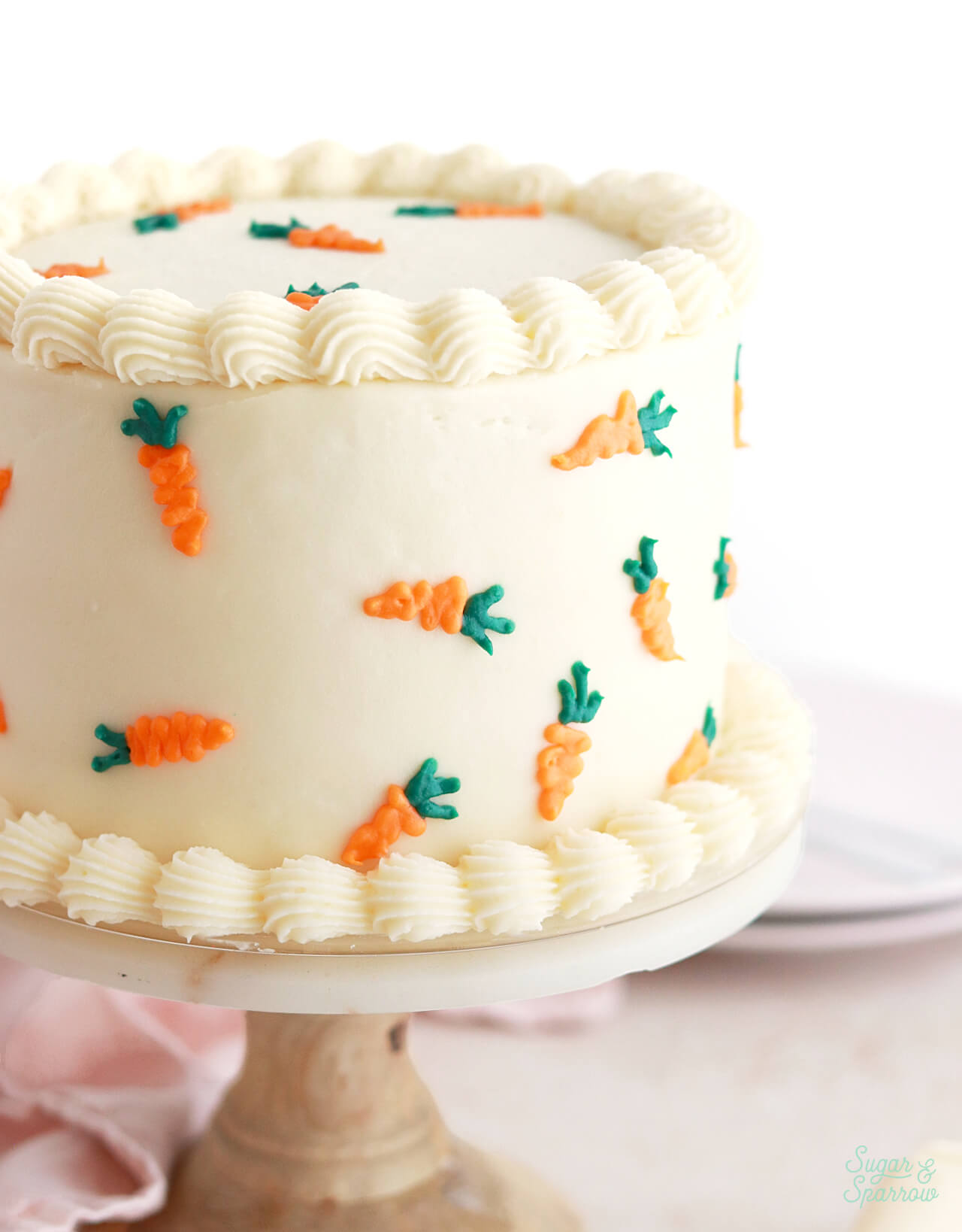 cute carrot cake design