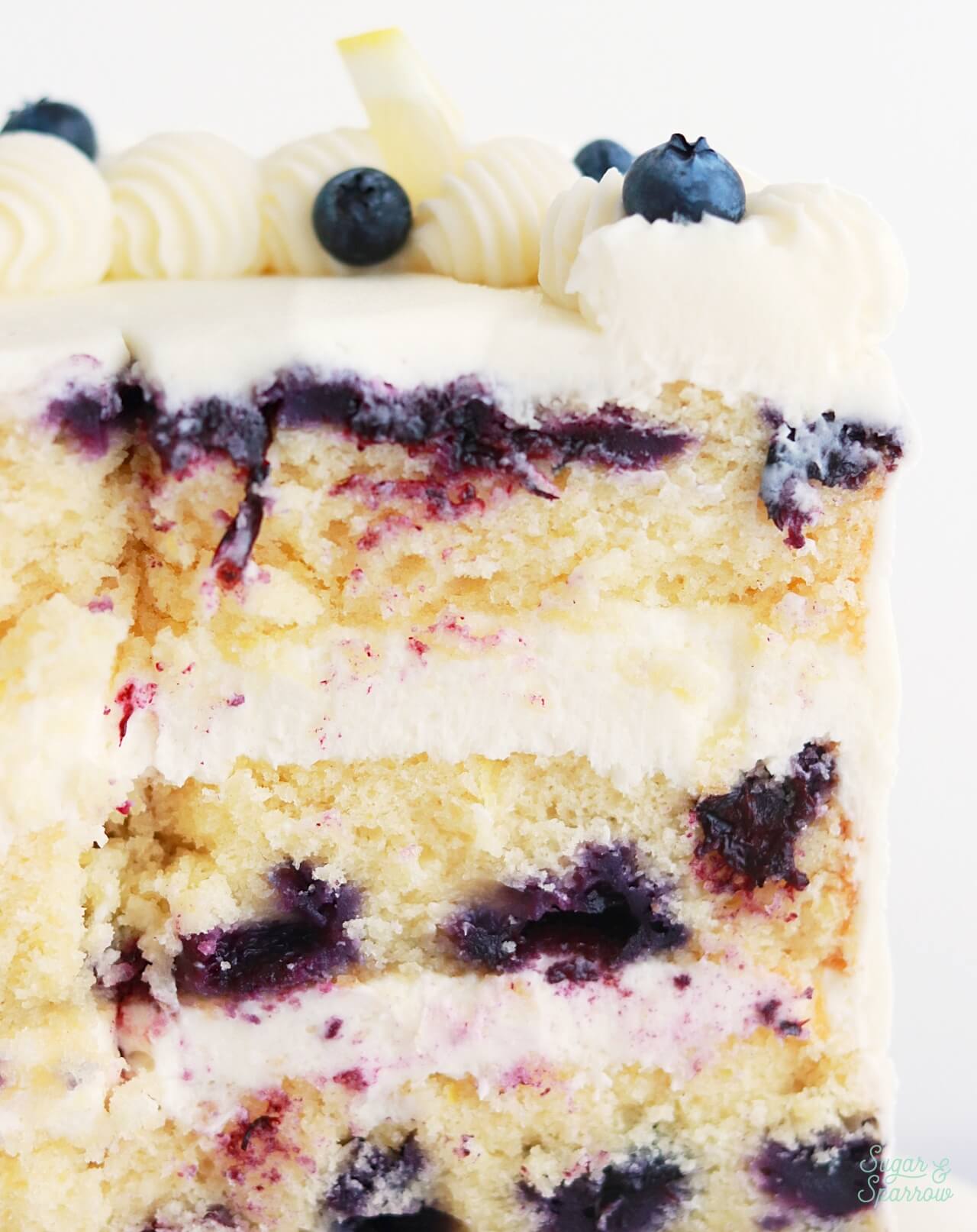 lemon blueberry cake recipe with lemon cream cheese buttercream