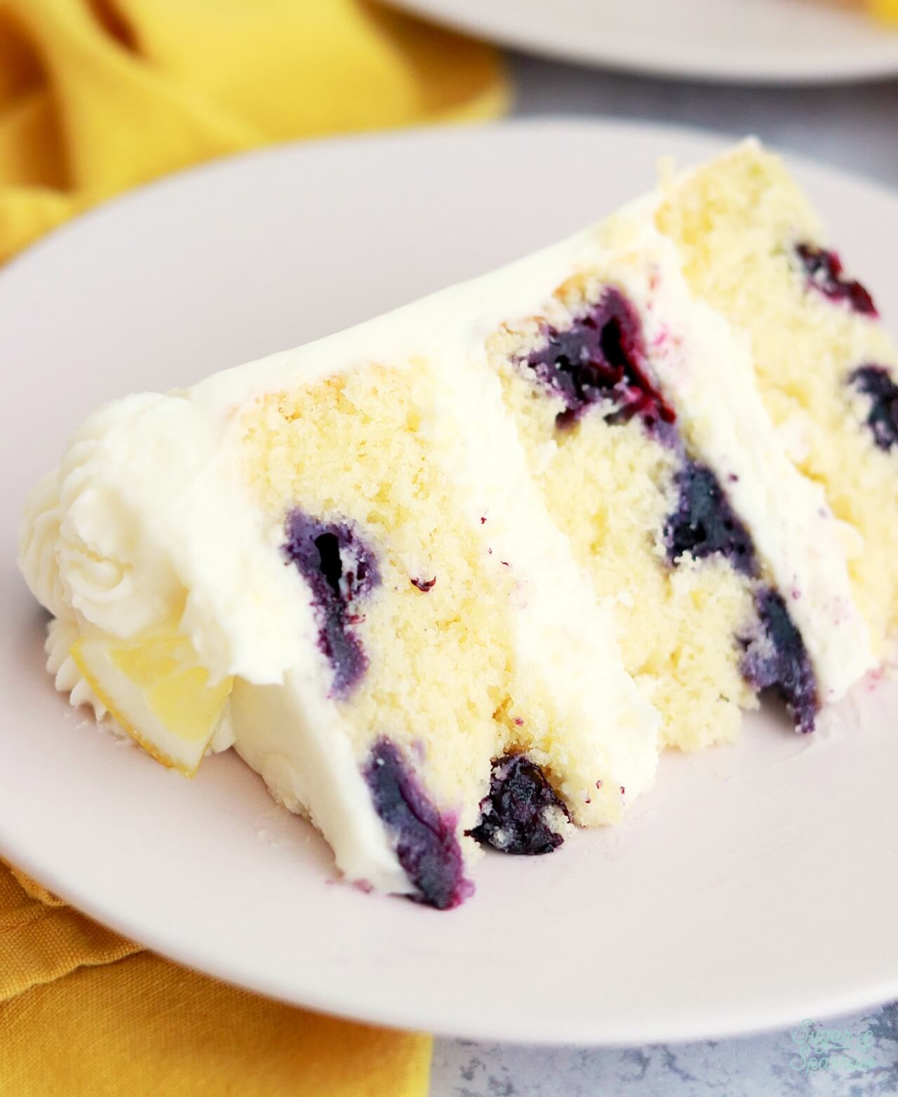 lemon blueberry layer cake recipe