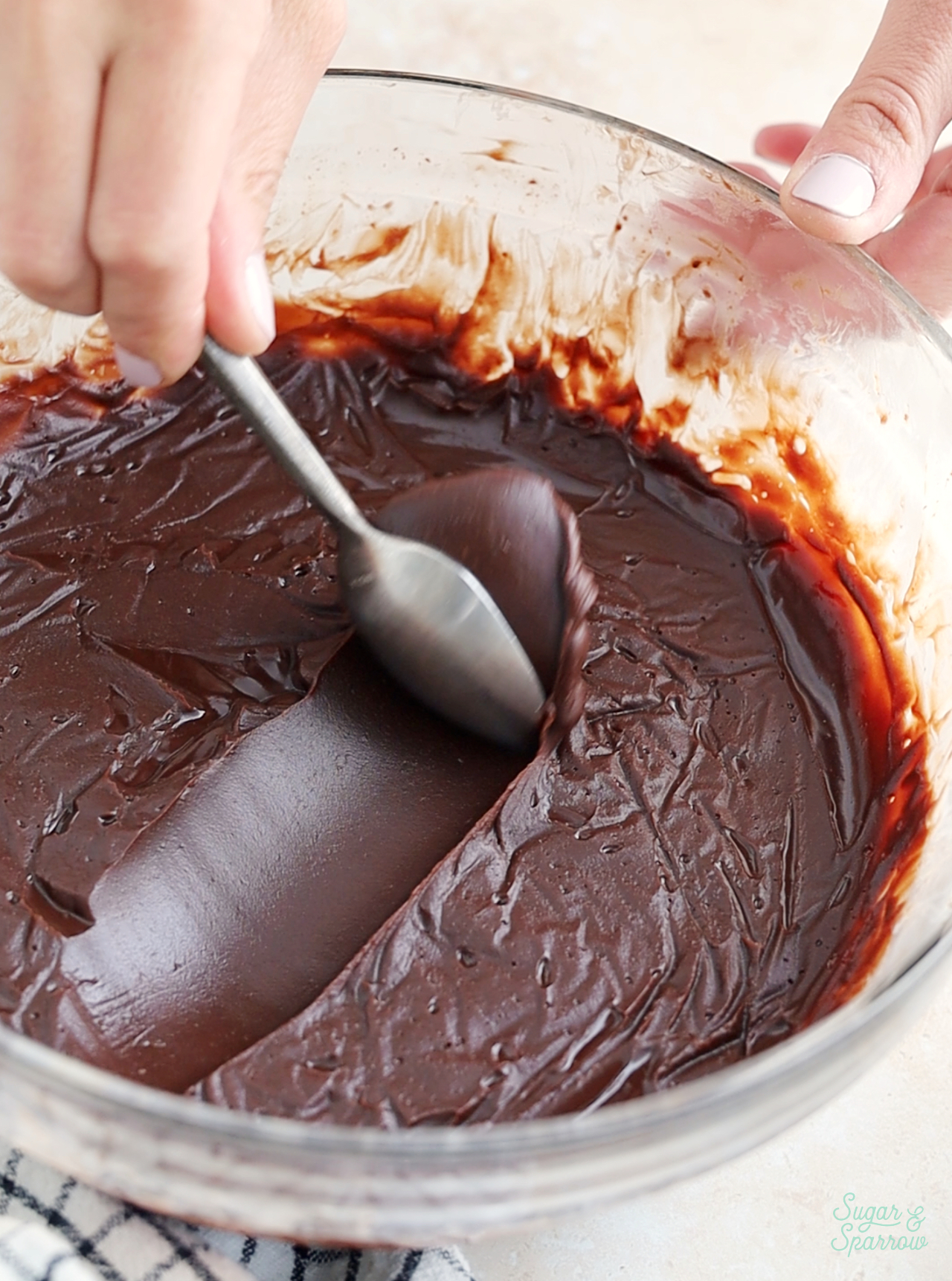 whipped chocolate ganache peanut butter consistency
