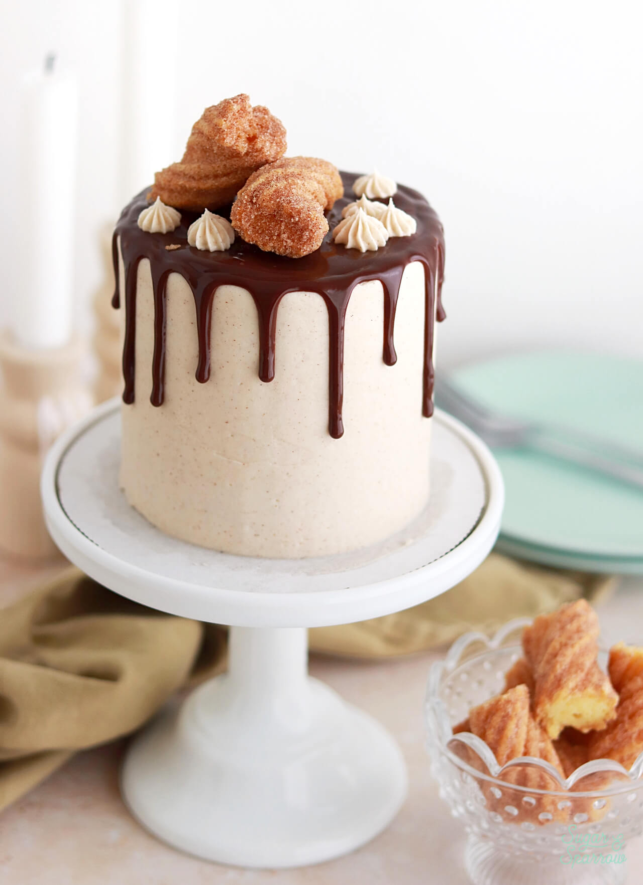 mexican chocolate ganache drip cake