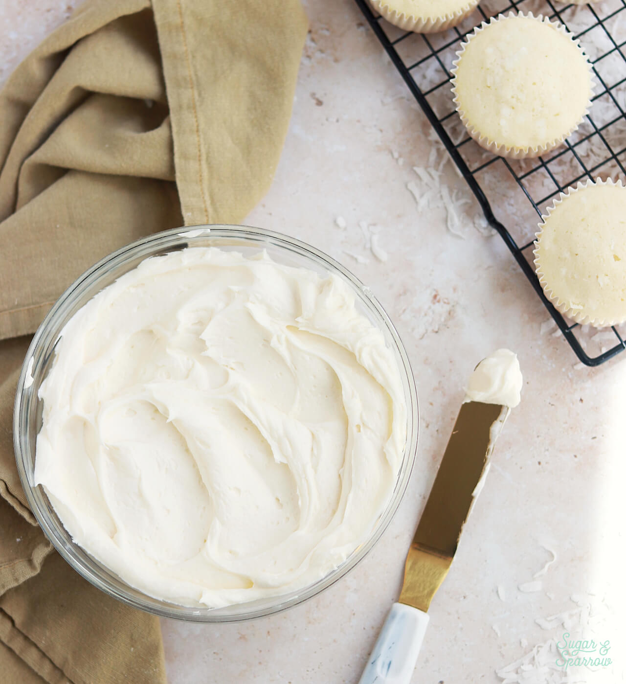 coconut frosting recipe for cakes and cupcakes