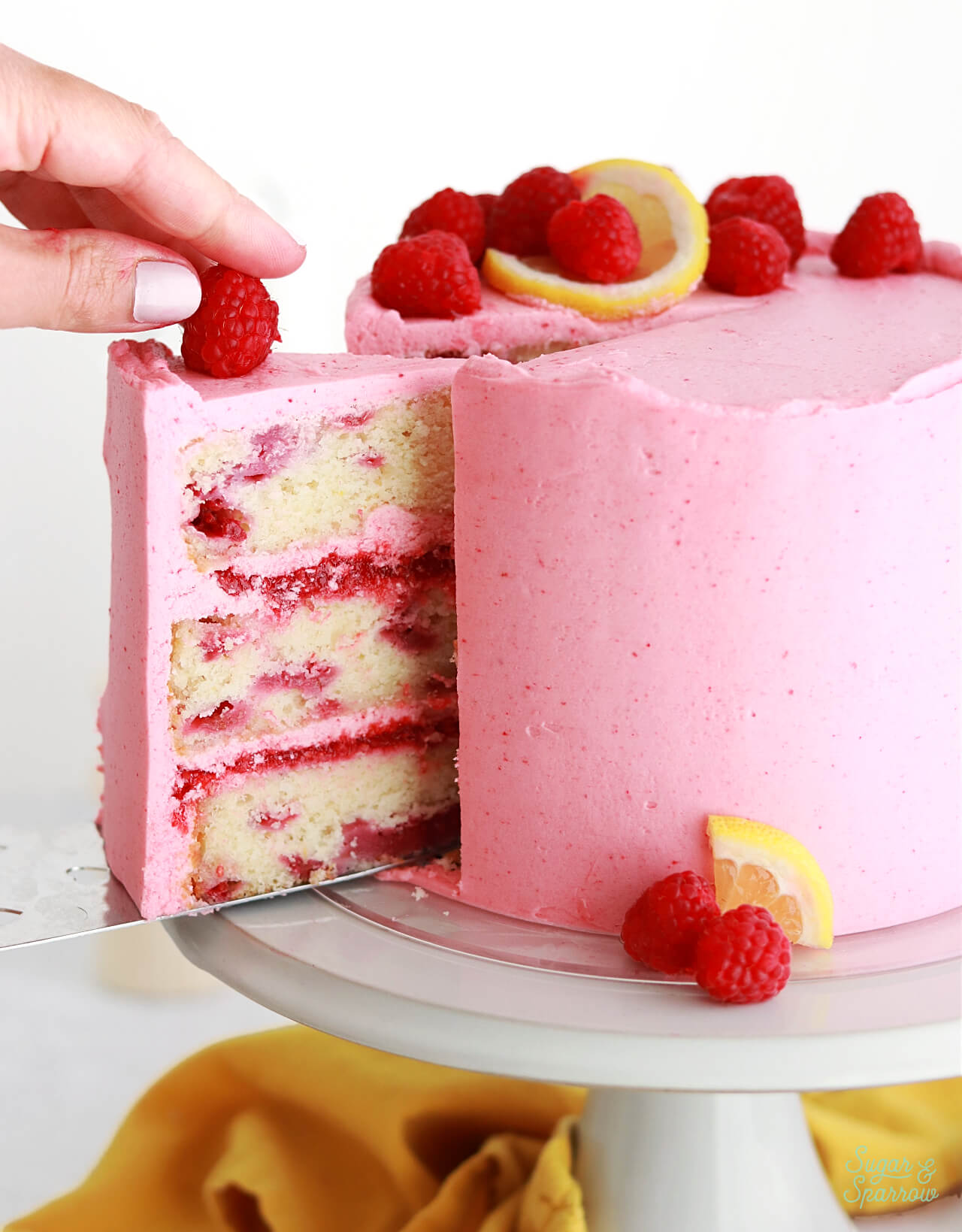 lemon raspberry layer cake recipe