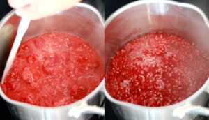 how to make thick raspberry cake filling