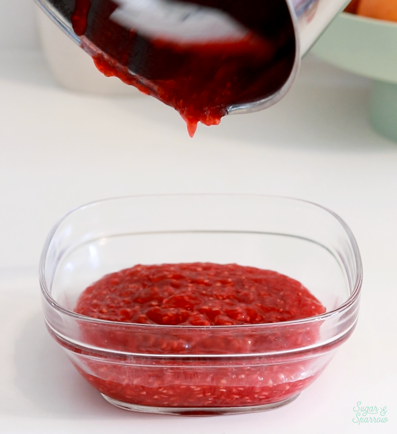 how to store raspberry cake filling