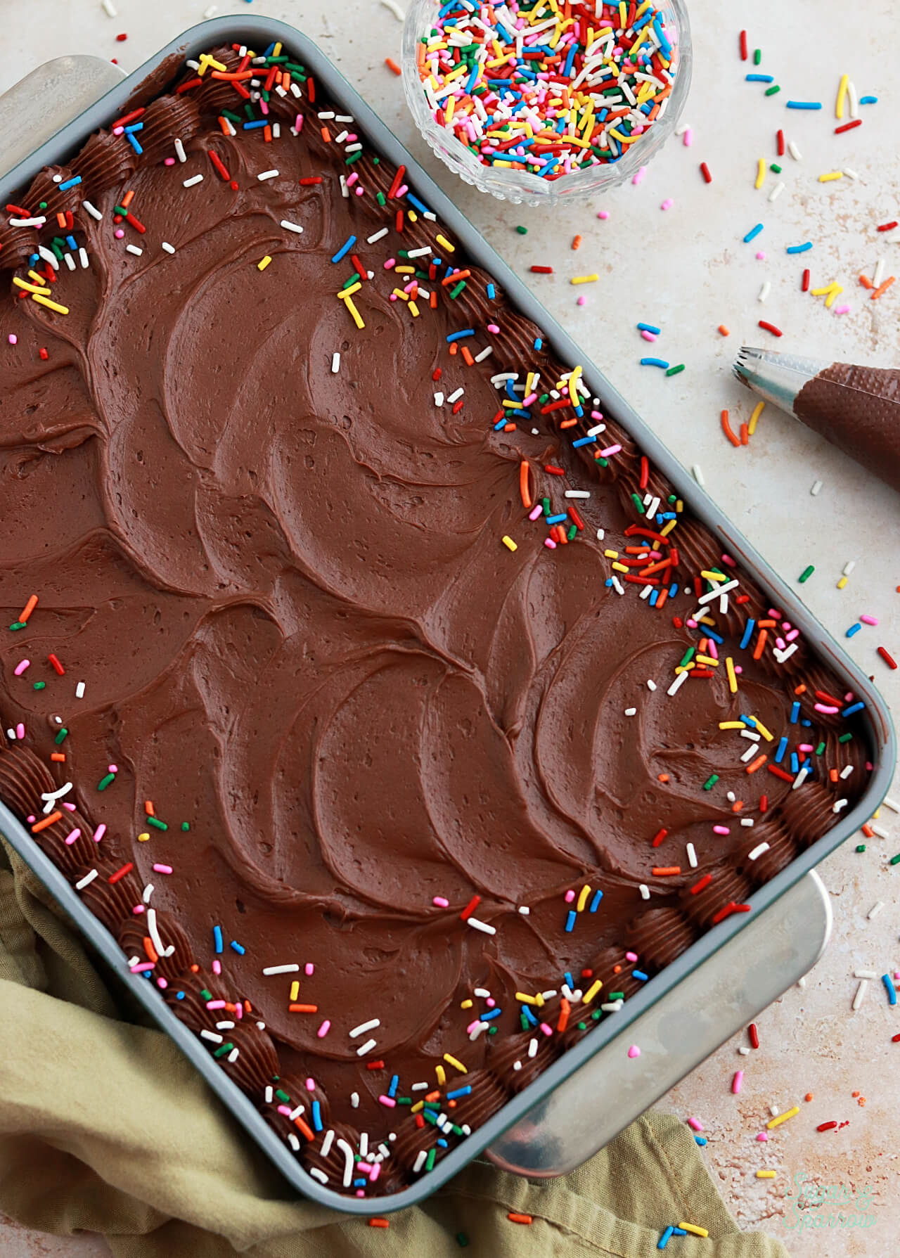 chocolate sheet cake with chocolate frosting recipe