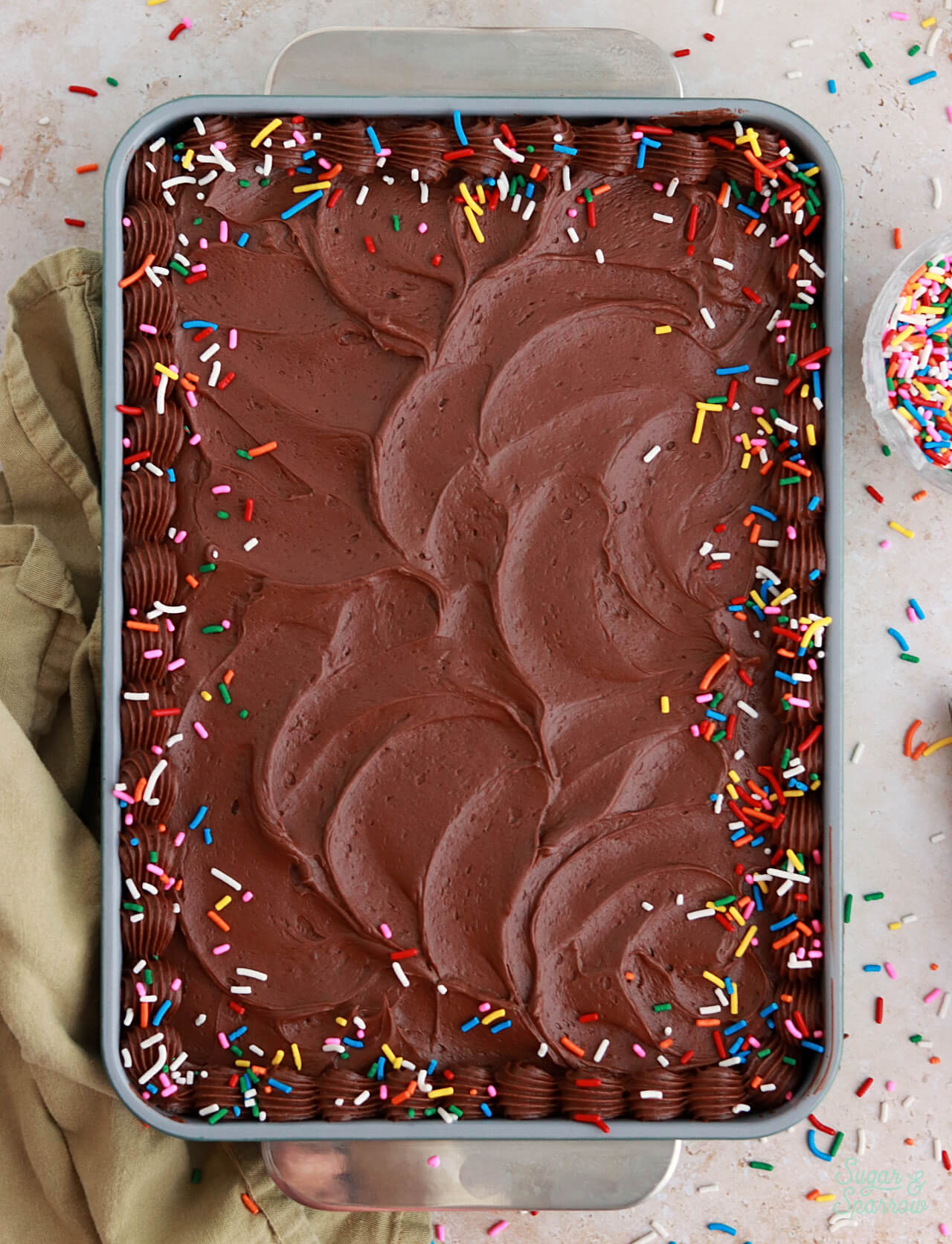 chocolate sheet cake with chocolate buttercream recipe