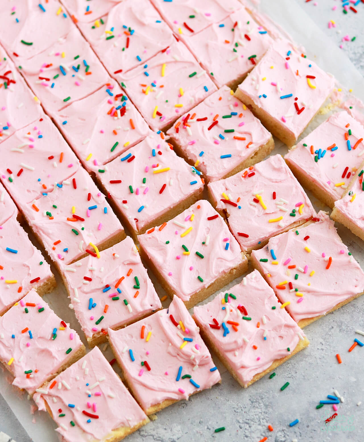 soft sugar cookie bars recipe with frosting