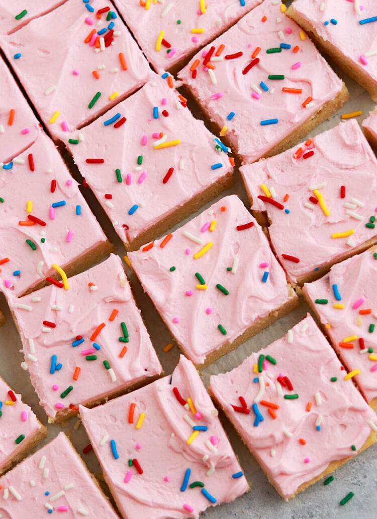 sheet pan sugar cookie bars