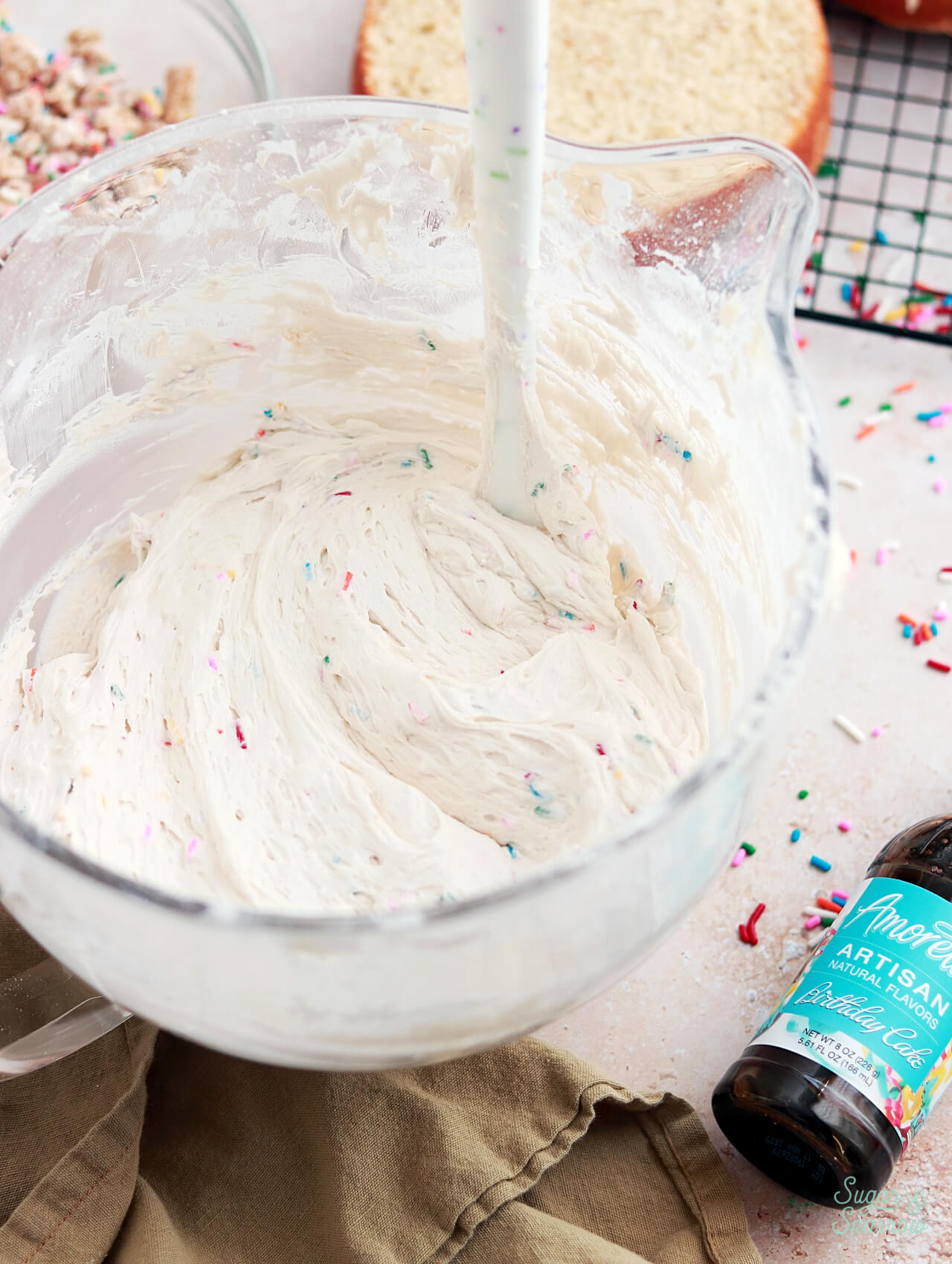 Sprinkle birthday cake frosting recipe