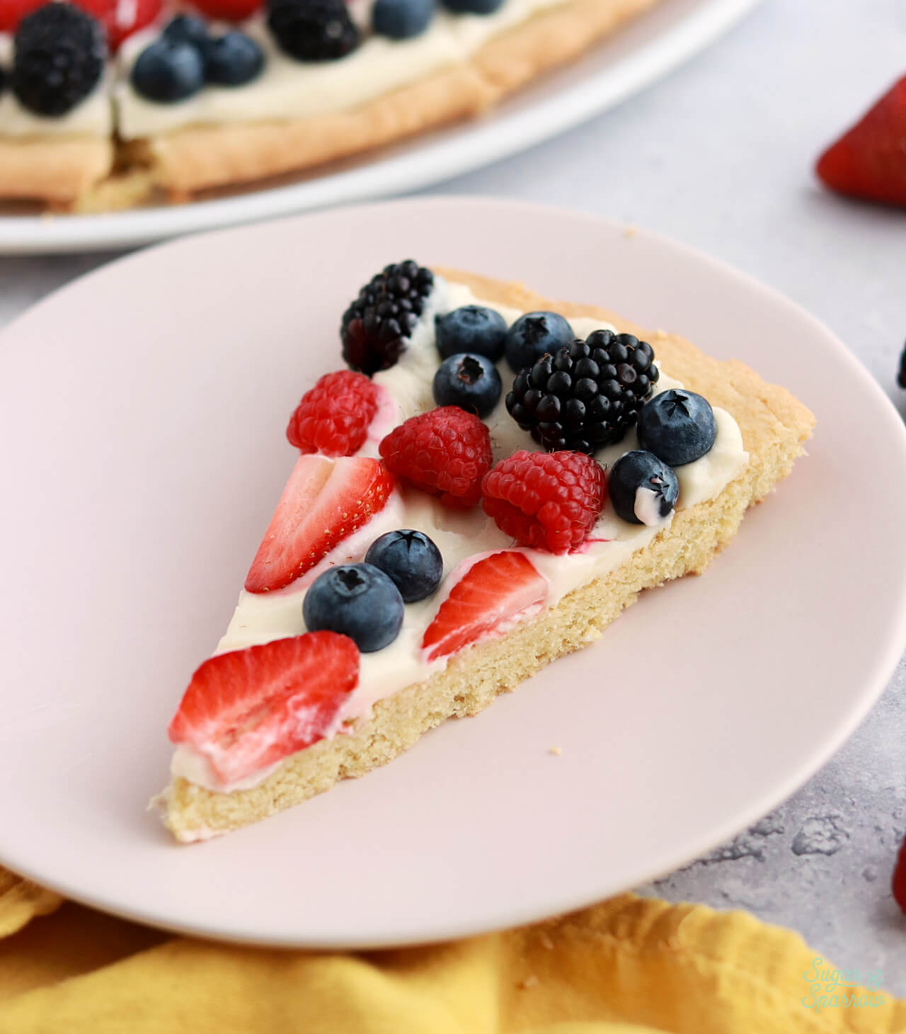 fruit pizza recipe with summer berries