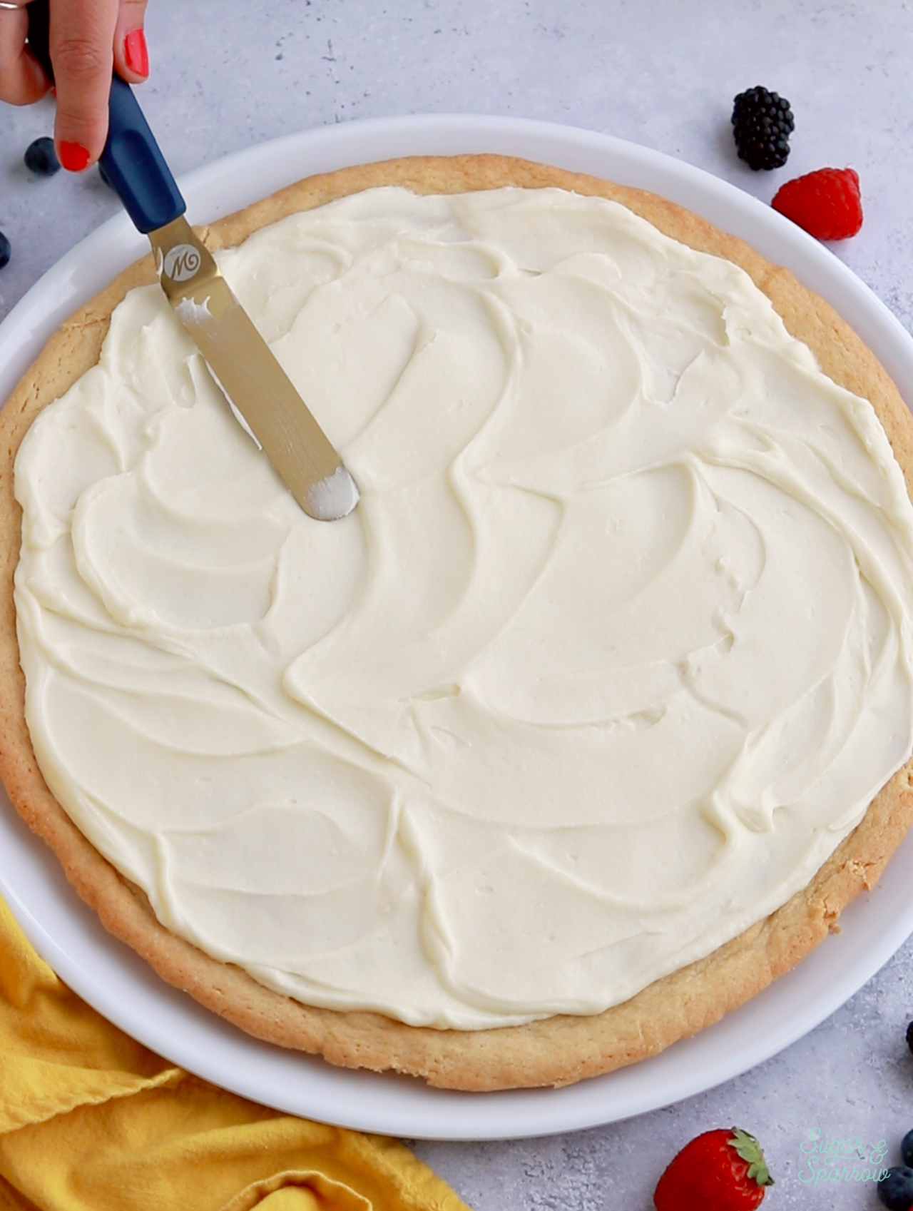 cream cheese frosting recipe for sugar cookie pizza