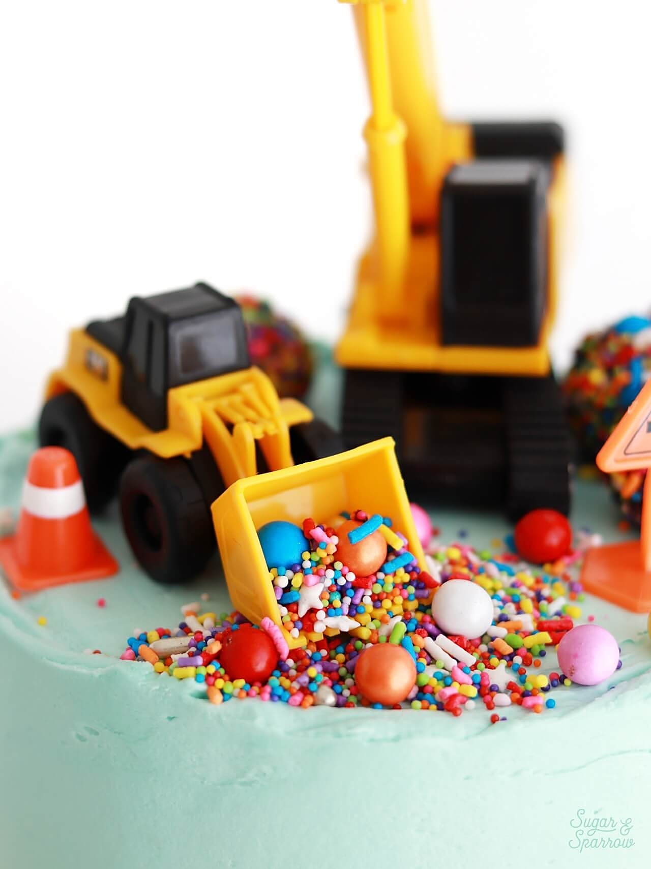 construction birthday cake tutorial